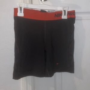 Black and red Nike pro spandex